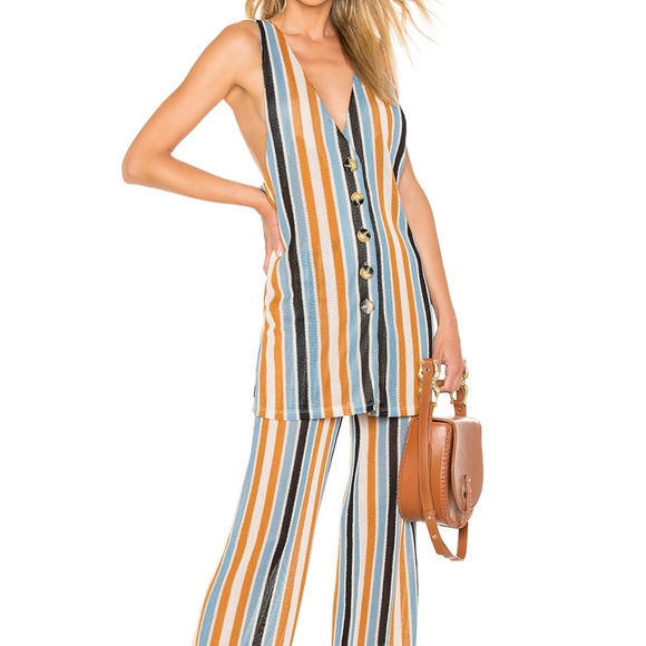 Free People Pants - Two-Piece Bridget Striped Top & Pant Set Free Peop